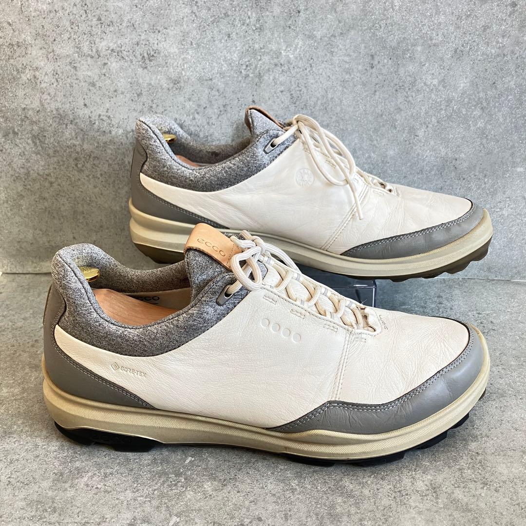 【美品】eccoゴアテックス　BIOM HYBRID ゴルフシューズ 【27】