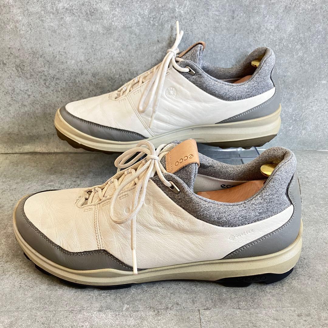 【美品】eccoゴアテックス　BIOM HYBRID ゴルフシューズ 【27】
