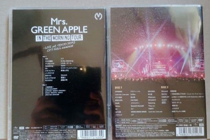 新品未開封 Mrs.GREEN APPLE DVD 2作品