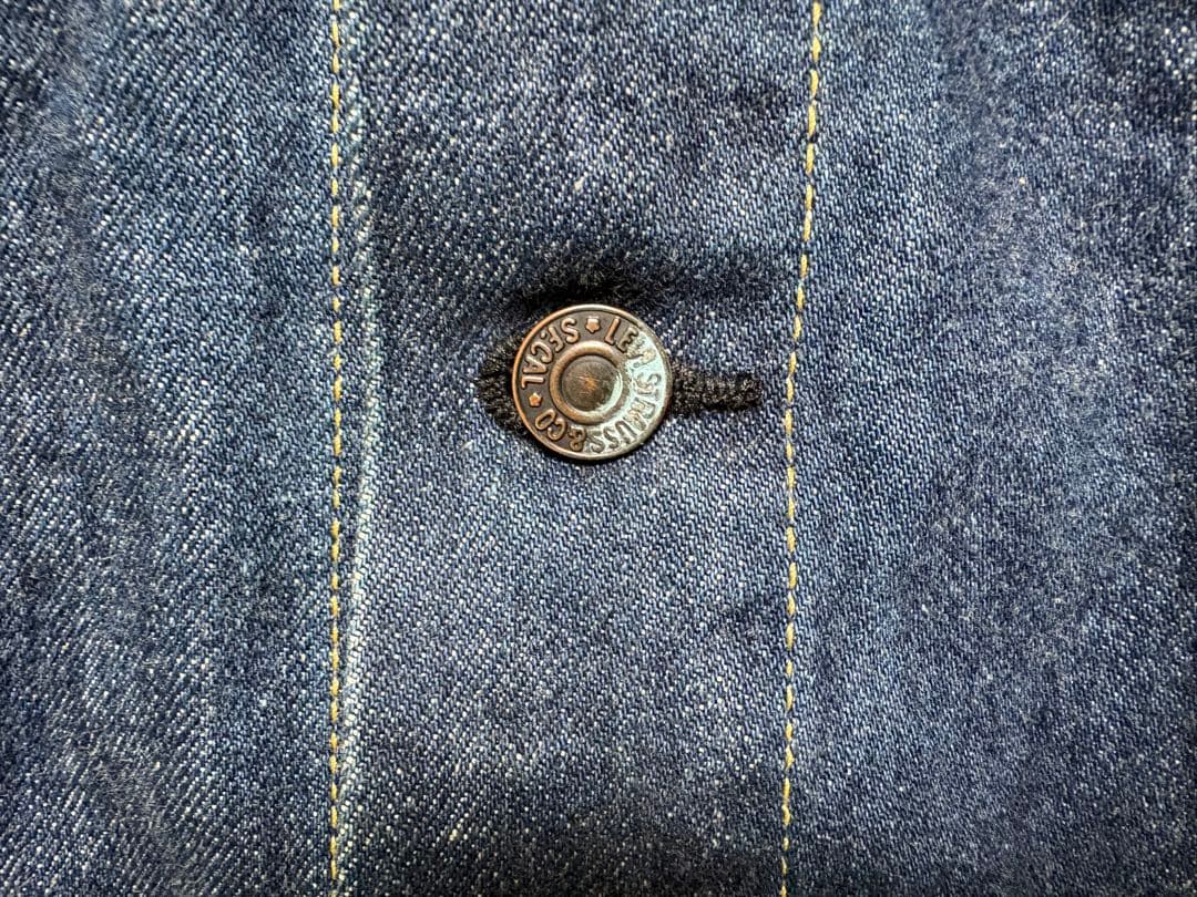 濃紺 Levi’s 557デニムジャケット BigE 38 日本製 Gジャン