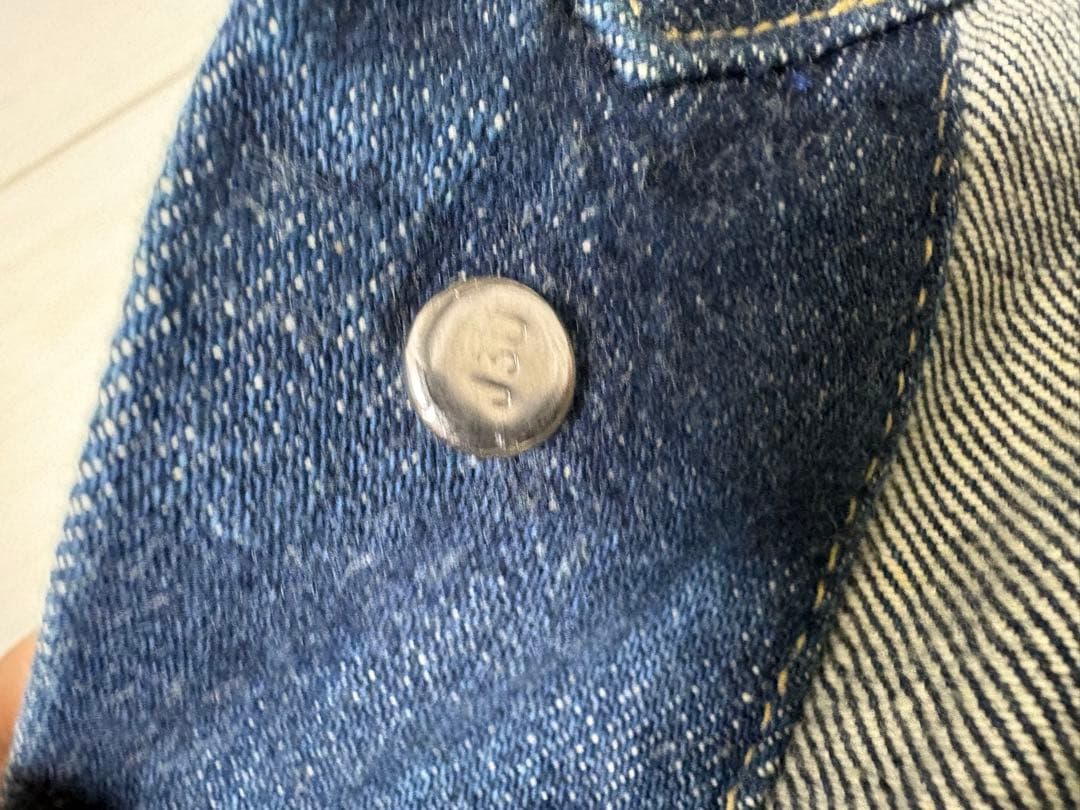 濃紺 Levi’s 557デニムジャケット BigE 38 日本製 Gジャン
