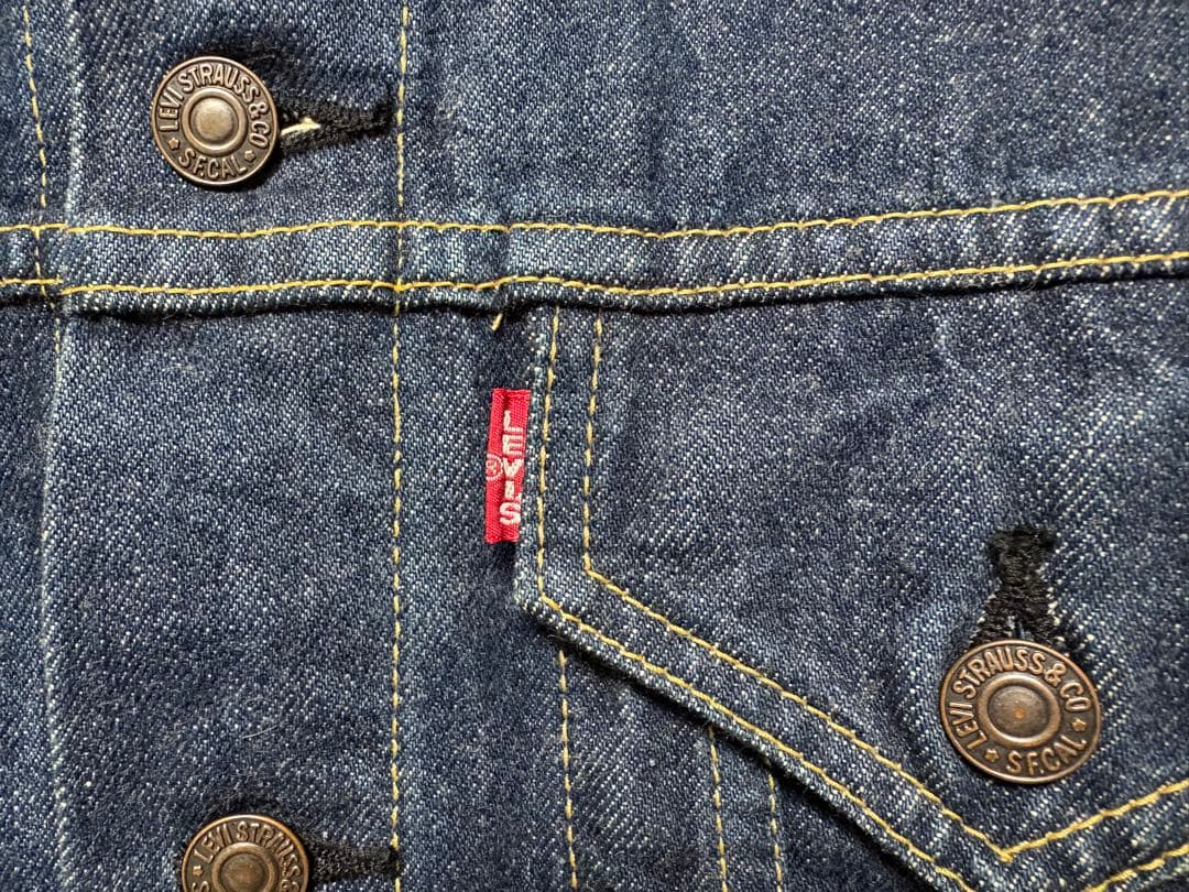 濃紺 Levi’s 557デニムジャケット BigE 38 日本製 Gジャン