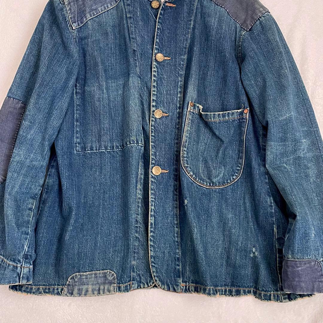 美品 Levi’s 214 サックコート ダメージリペア加工 イタリア製 44
