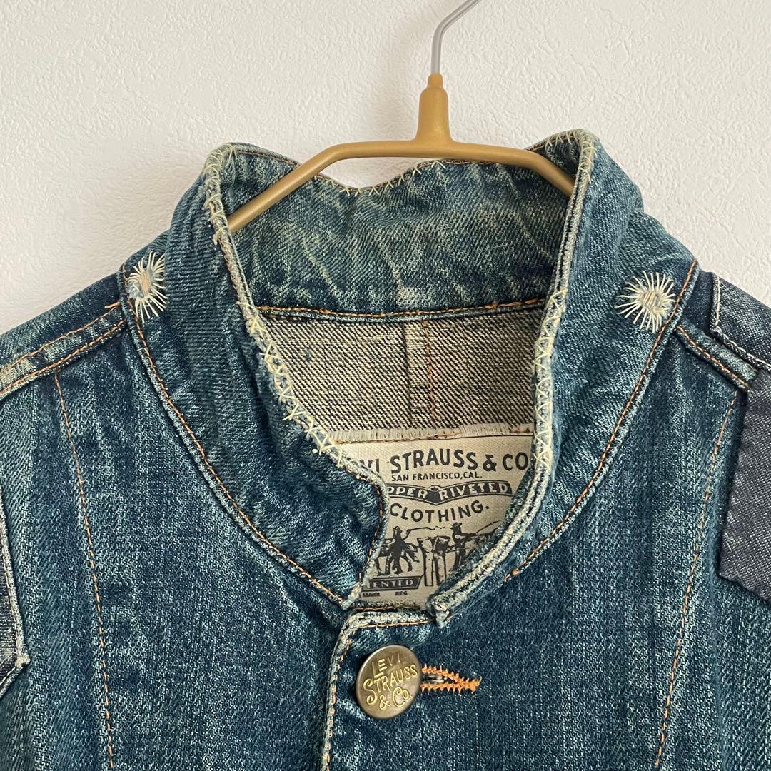 美品 Levi’s 214 サックコート ダメージリペア加工 イタリア製 44