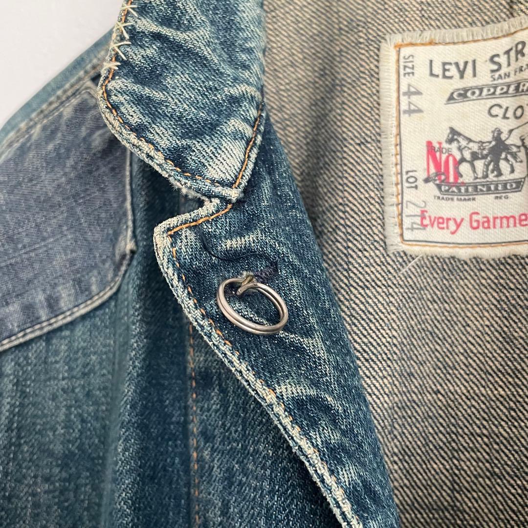 美品 Levi’s 214 サックコート ダメージリペア加工 イタリア製 44