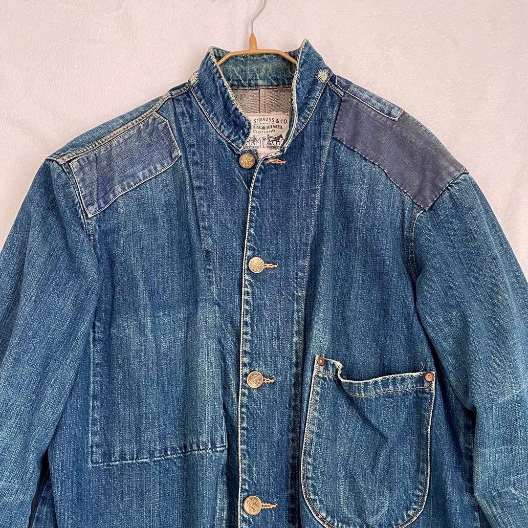 美品 Levi’s 214 サックコート ダメージリペア加工 イタリア製 44
