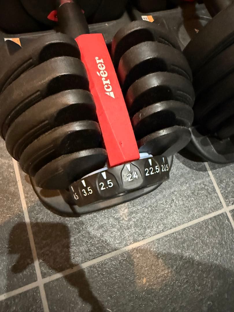 ①créer 調整可能ダンベル　24kg