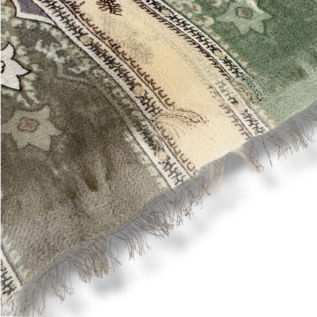 極美品✨ETRO エトロ ペイズリー柄 ストール シルク100%ニュアンスカラー