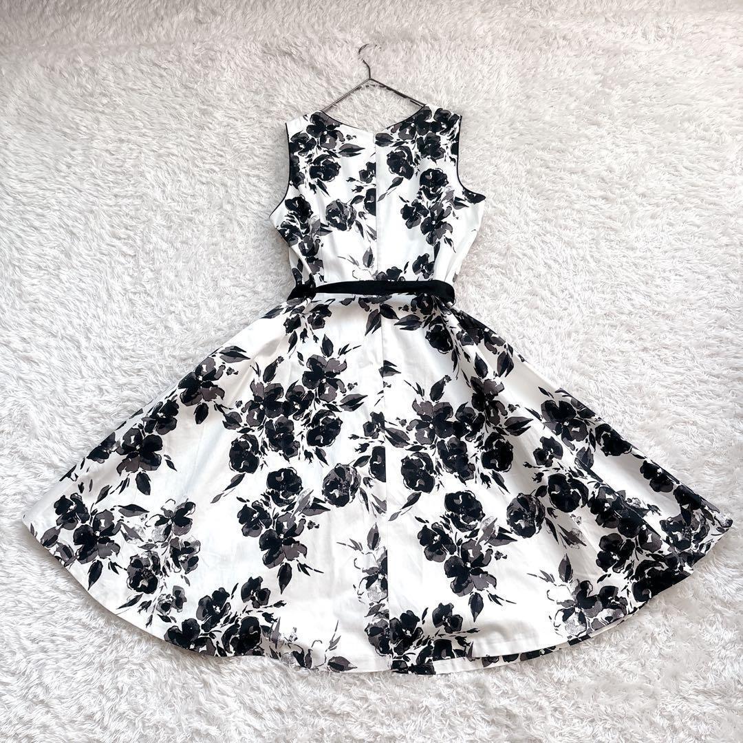 ローラアシュレイ ノースリーブ ロング ワンピース 花柄 ボタニカル 3L相当