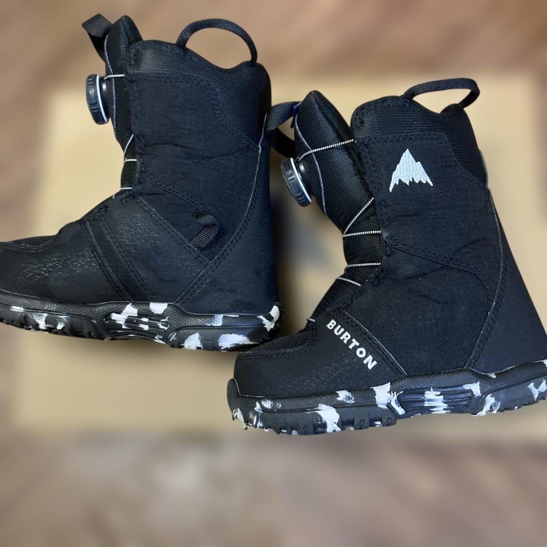 キッズ Burton グロム BOA スノーボードブーツ ブラック 17.5cm
