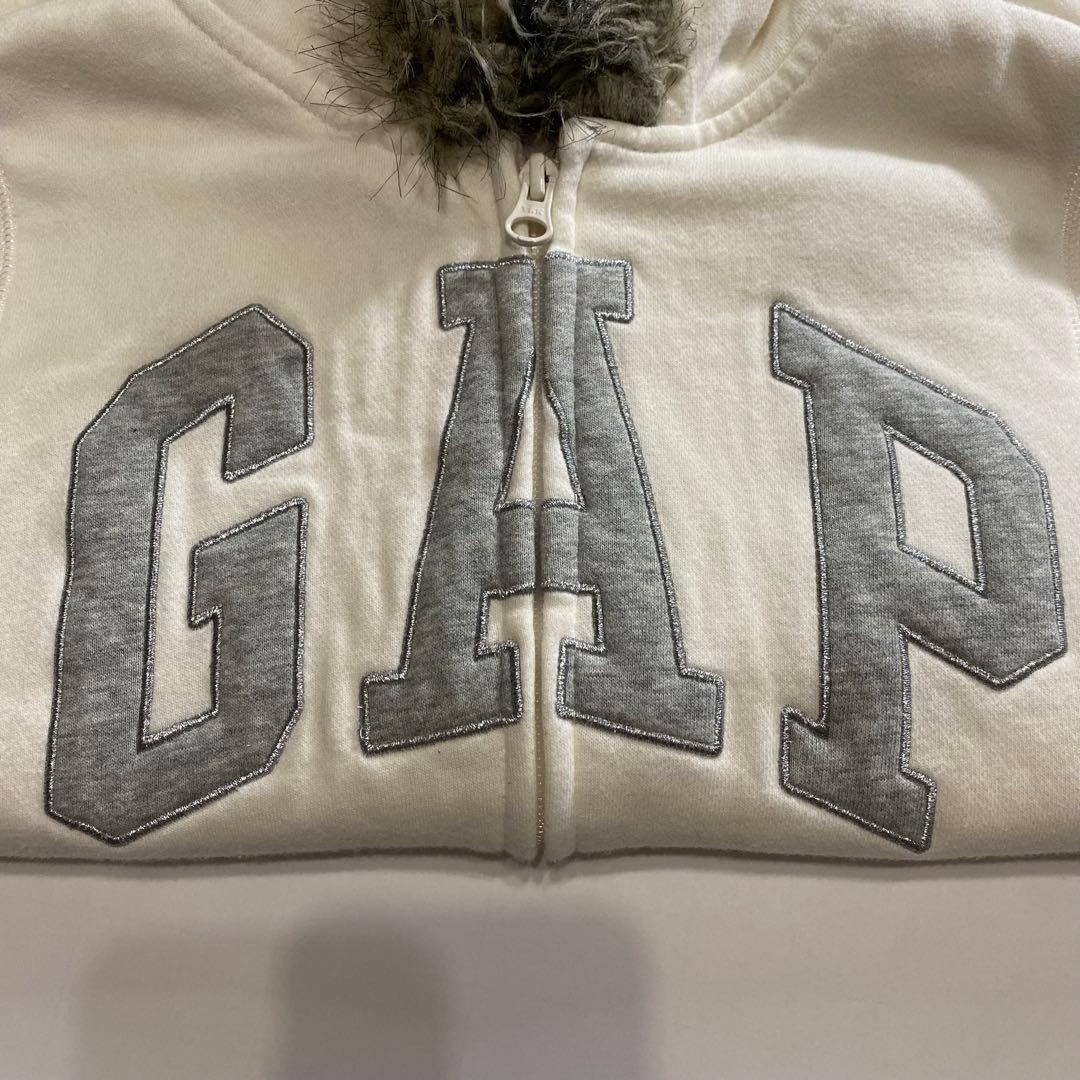 Y2K GAP ギャップ ファー ジップ パーカー フェアリー タイト fur