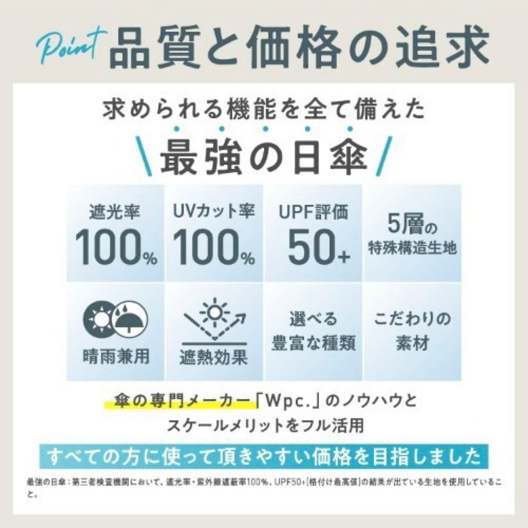 折りたたみ傘 完全遮光100% 最強の日傘 UVO（ウーボ）グレー×ホワイト