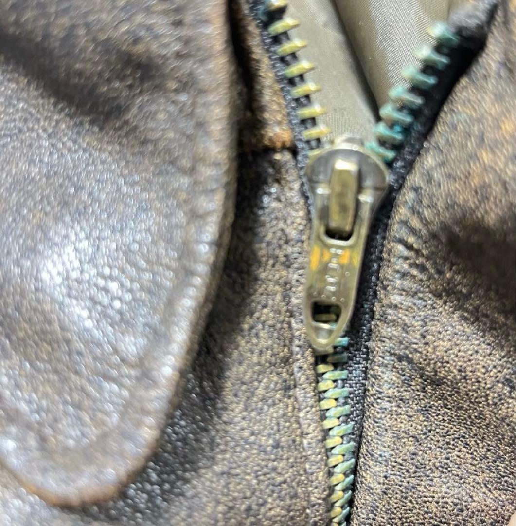 ね*こ様 【2/21・22限定】80s LLbean A2レザージャケット【48
