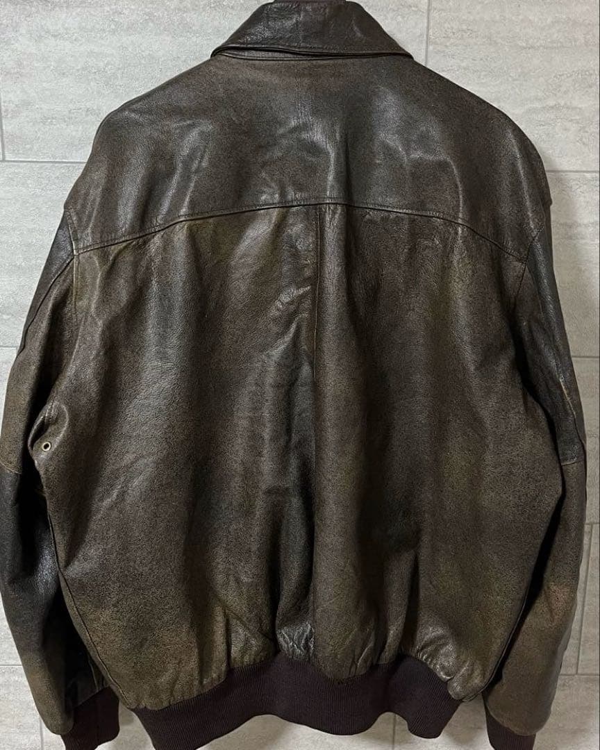 ね*こ様 【2/21・22限定】80s LLbean A2レザージャケット【48
