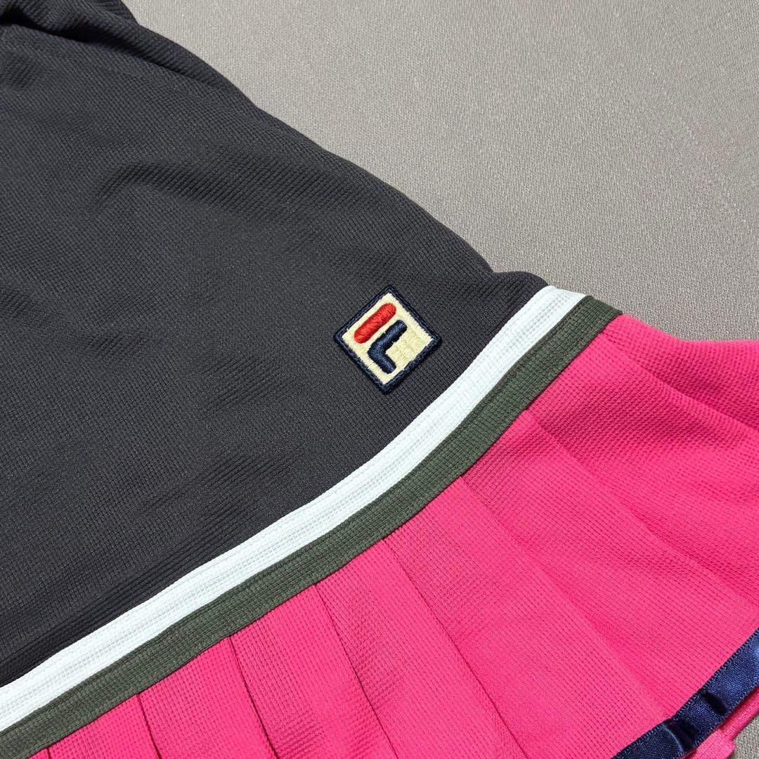 フィラFILA テニスウェア シャツ&プリーツスコート 上下セットアップ LM