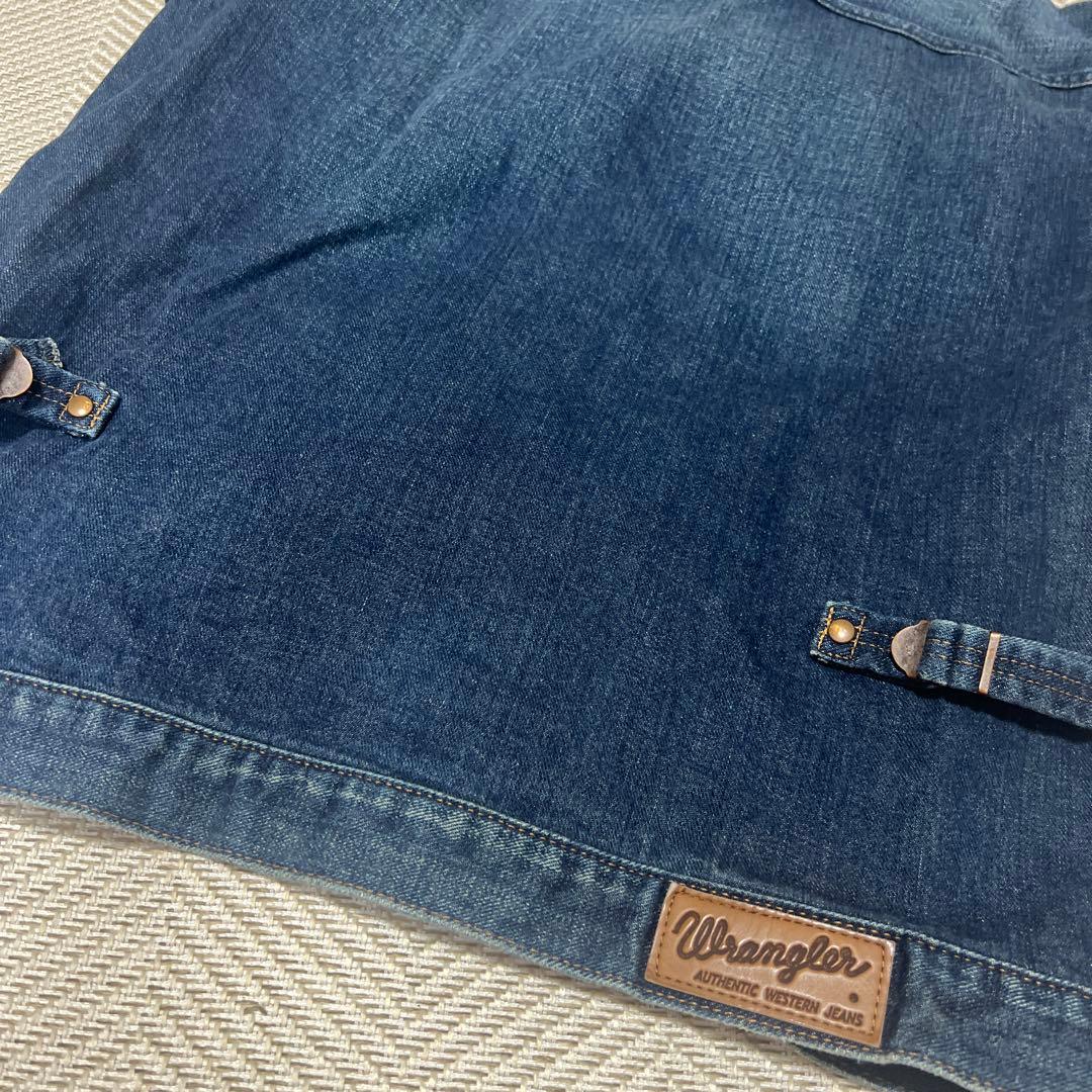【美品】Wrangler AZUL コラボ　Gジャン デニムブルー Sサイズ