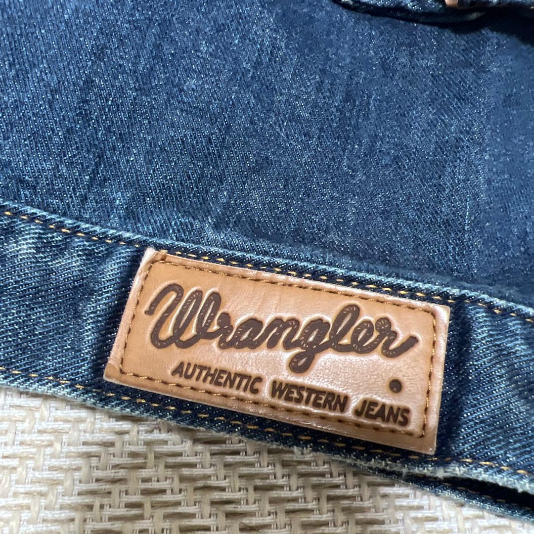 【美品】Wrangler AZUL コラボ　Gジャン デニムブルー Sサイズ