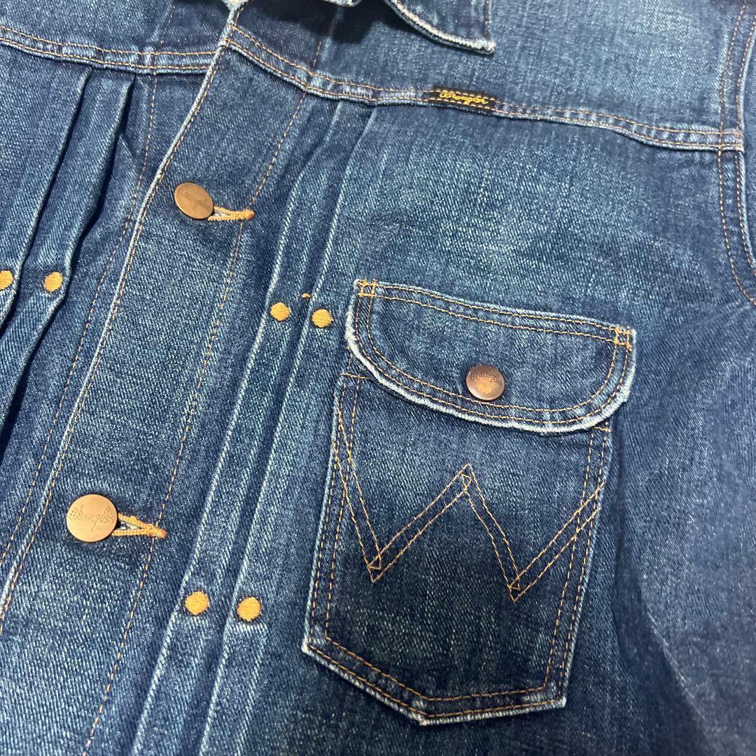 【美品】Wrangler AZUL コラボ　Gジャン デニムブルー Sサイズ
