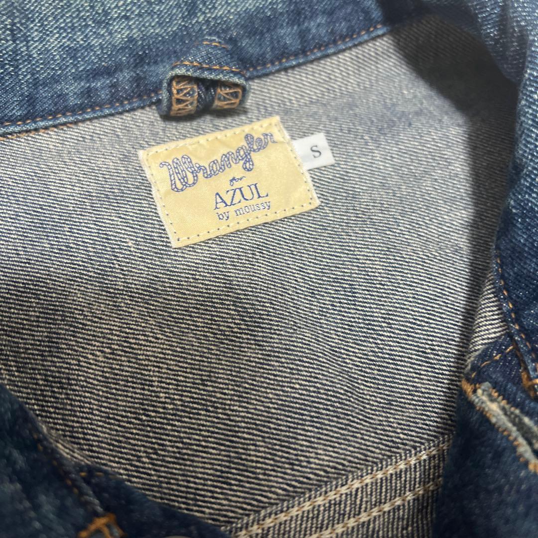 【美品】Wrangler AZUL コラボ　Gジャン デニムブルー Sサイズ