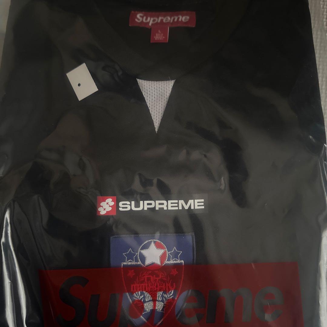 Supreme Crest Soccer Jersey \"Black\" Lサイズ