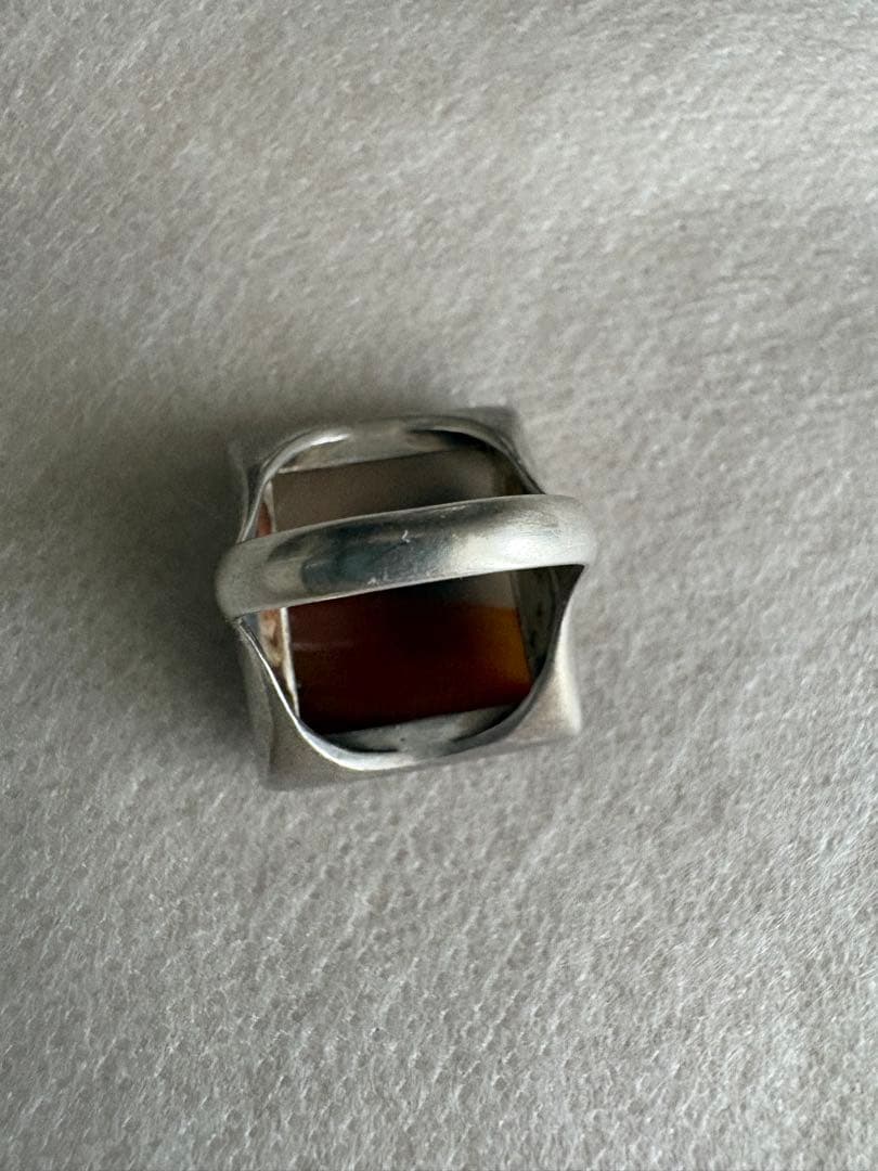 未使用ADLIN HUE Canan Ring Pictureピクチャーアゲート