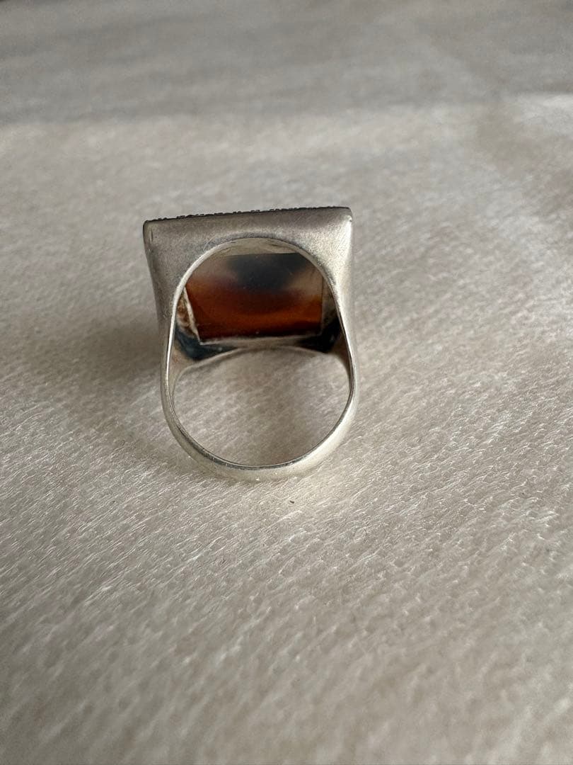 未使用ADLIN HUE Canan Ring Pictureピクチャーアゲート