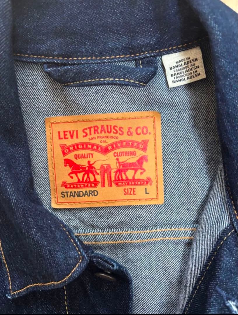 Levi’s リーバイス 3rdGジャンLサイズ 濃紺 デニムジャケット 未使用