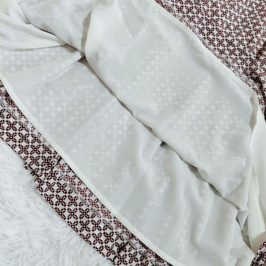 未使用級✨マッキントッシュロンドン　幾何学 ワンピース　レッド系　ジャージ 38