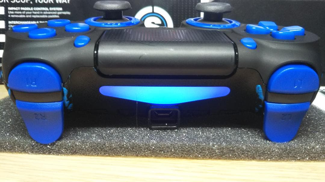 SCUF IMPACT スカフ インパクト 黒&青 PS4 コントローラー
