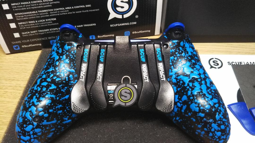 SCUF IMPACT スカフ インパクト 黒&青 PS4 コントローラー