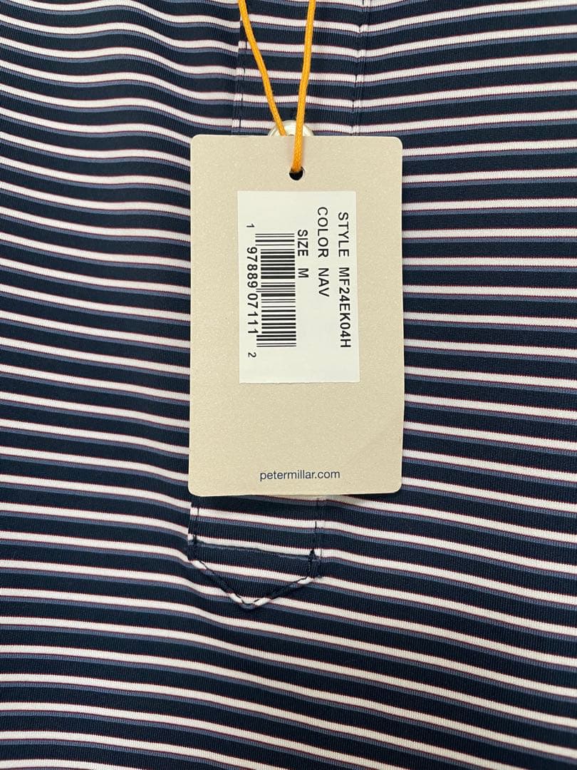 【新品タグ付】PETER MILLAR M 紺 ゴルフ UPF50