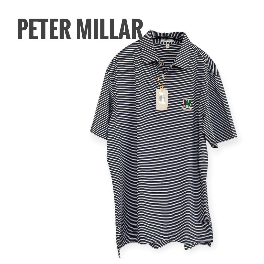 【新品タグ付】PETER MILLAR M 紺 ゴルフ UPF50