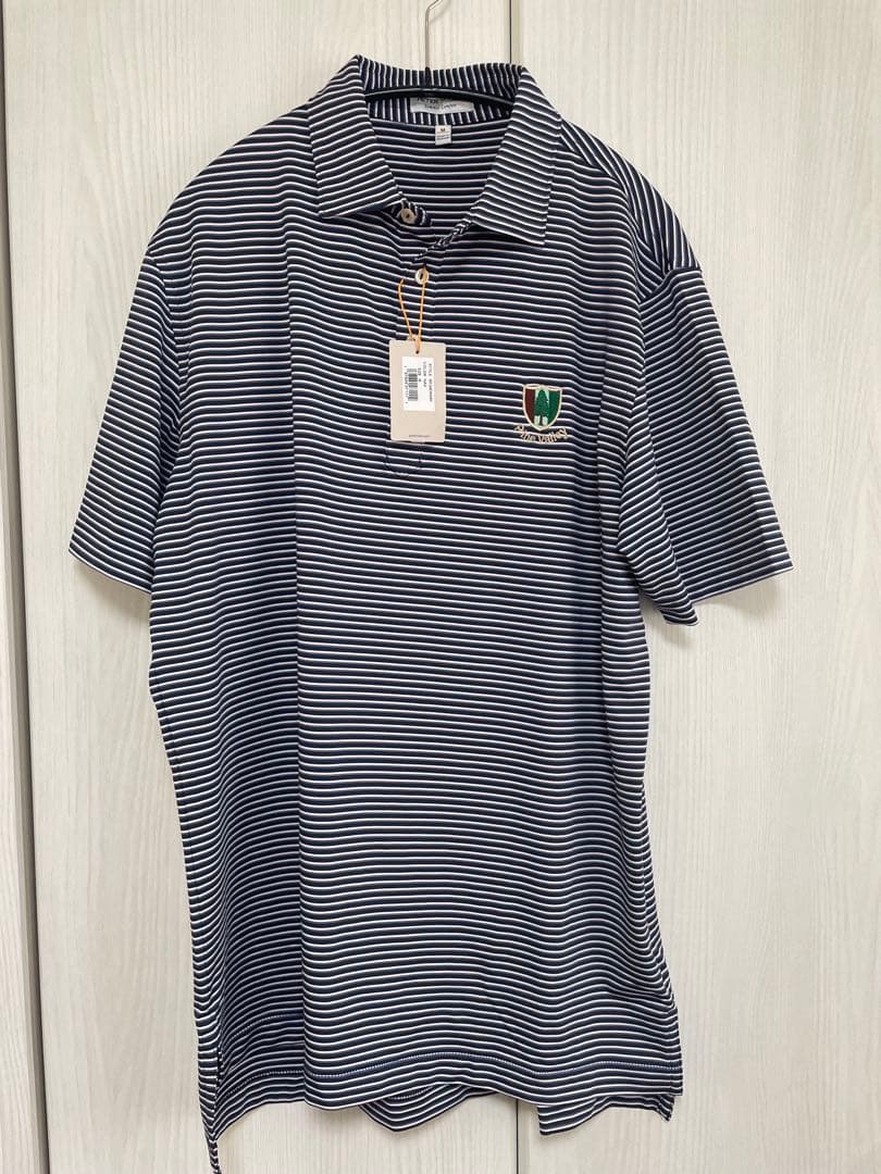 【新品タグ付】PETER MILLAR M 紺 ゴルフ UPF50