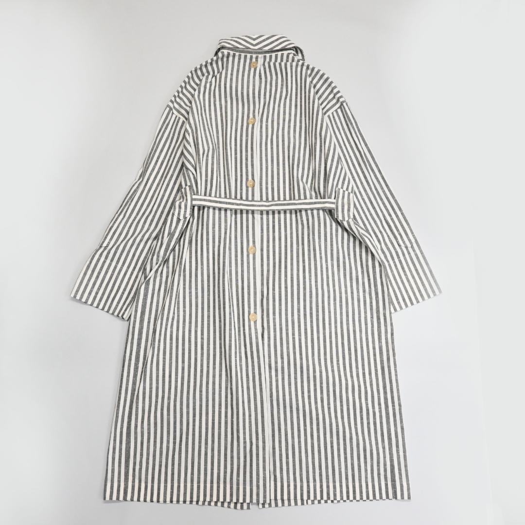 ■ 48877★年 LOEWE ロエベ ワンピース ストライプ グレー XS”