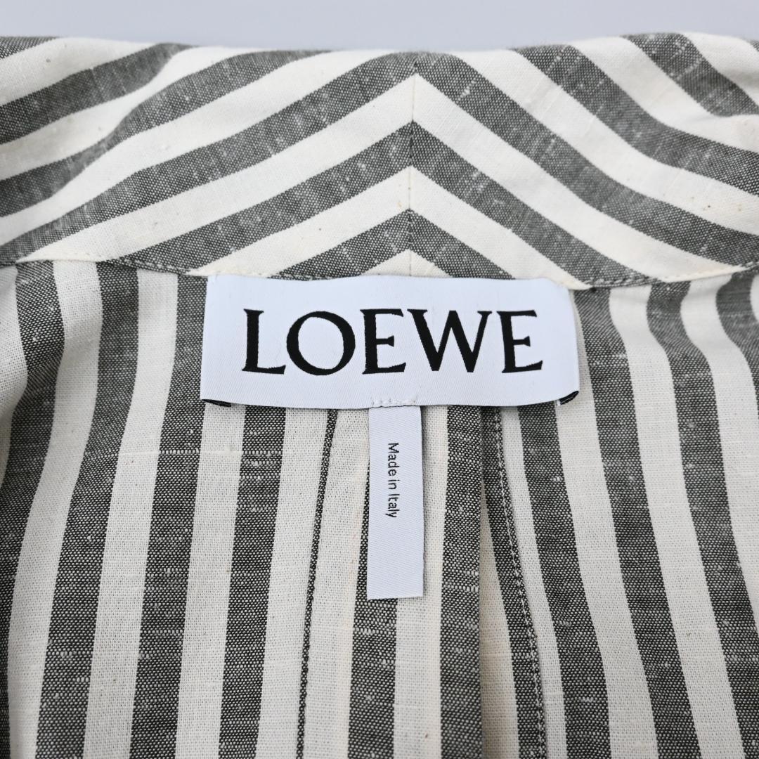 ■ 48877★年 LOEWE ロエベ ワンピース ストライプ グレー XS”