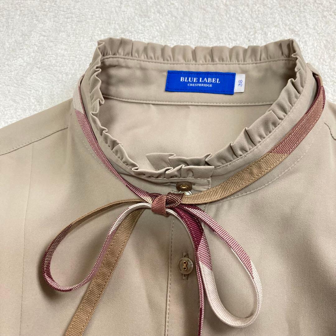 BLUE LABEL CRESTBRIDGE ひざ丈　シャツワンピース M