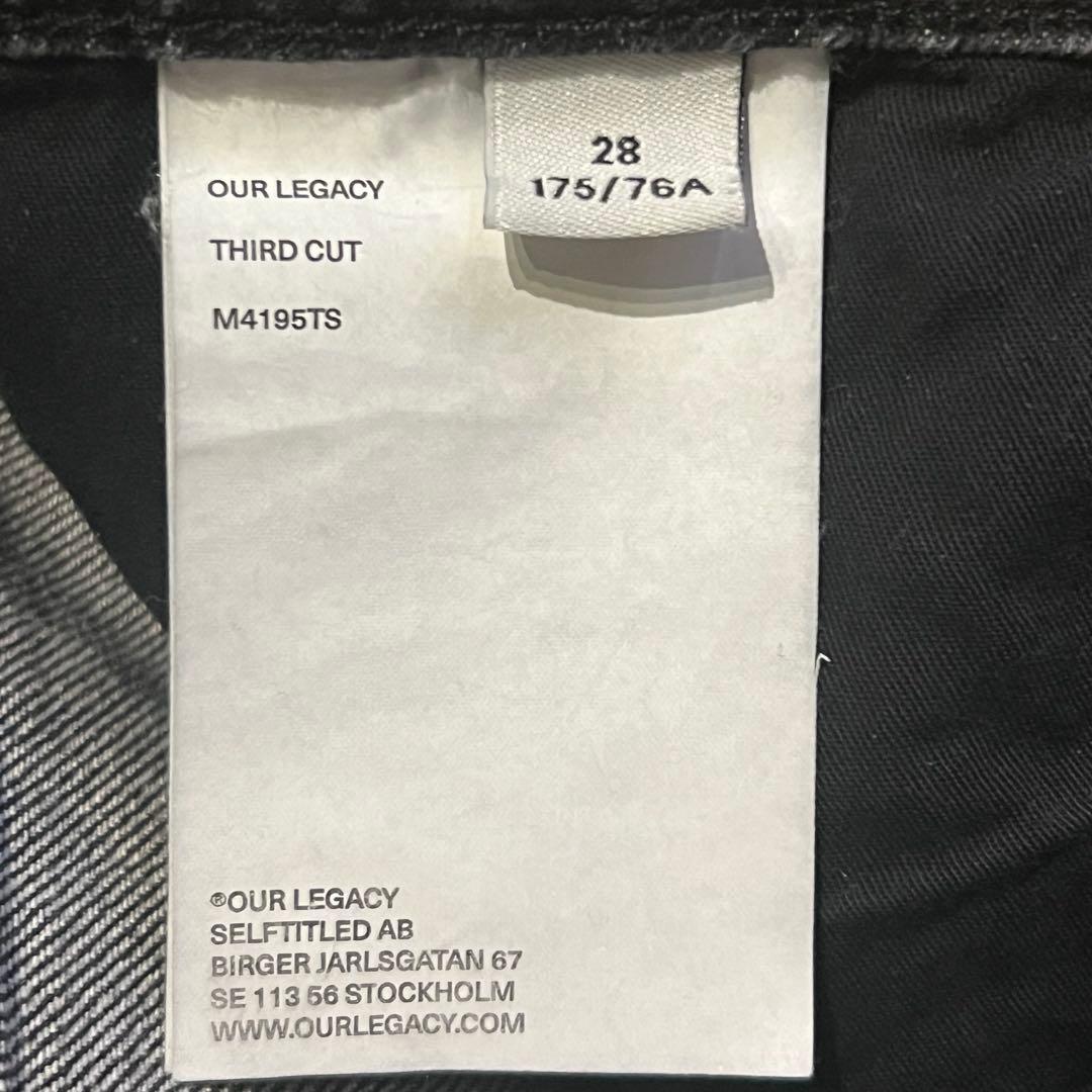 0*1様 OUR LEGACY THIRD CUT Supergrey Wash
