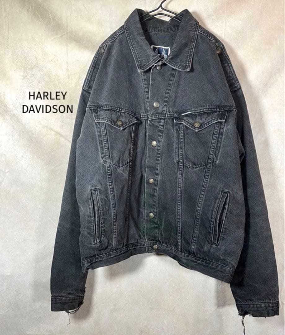 専用！HARLEY-DAVIDSON ヴィンテージ デニムジャケット 黒