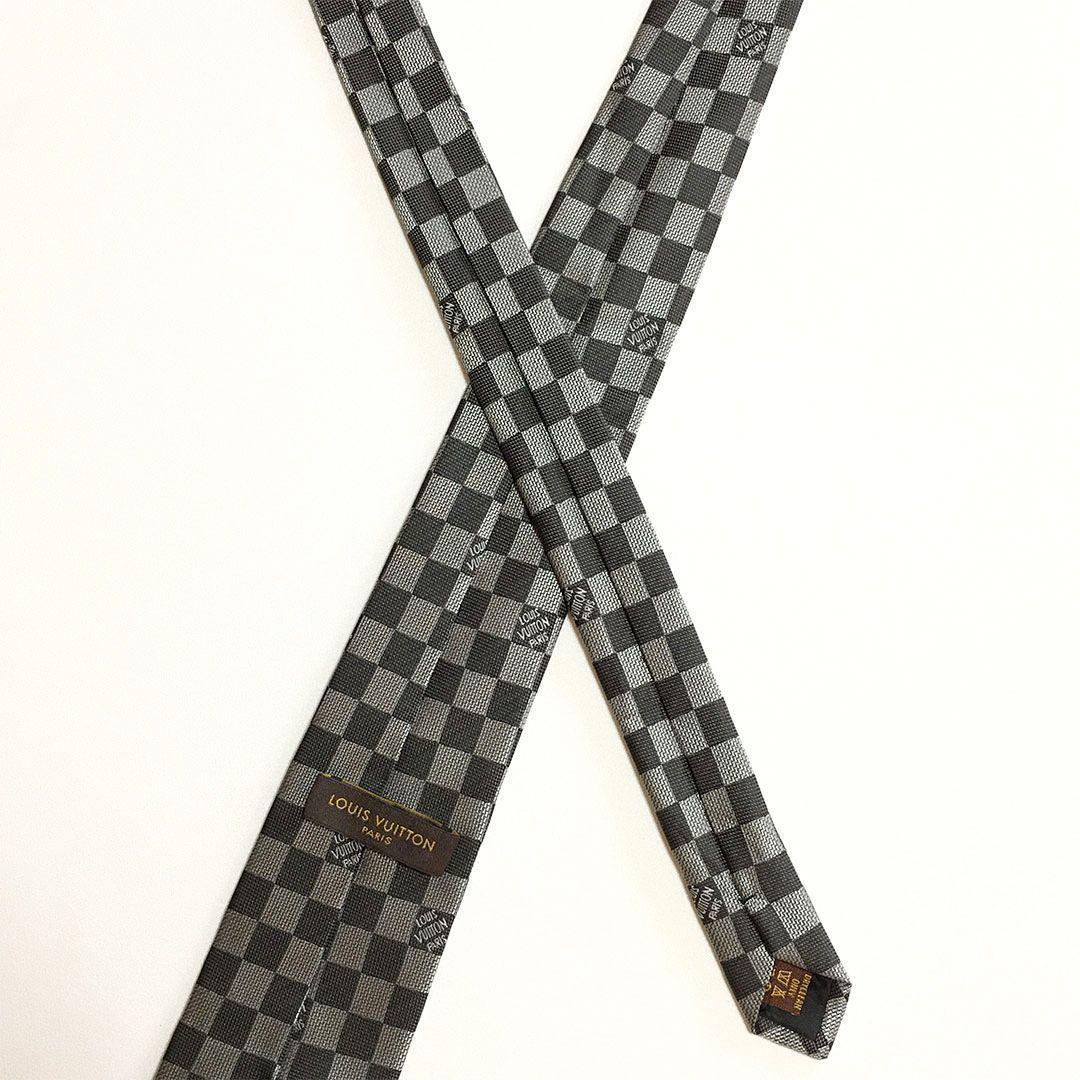未使用級 ルイヴィトン Louis Vuitton ネクタイ ダミエ