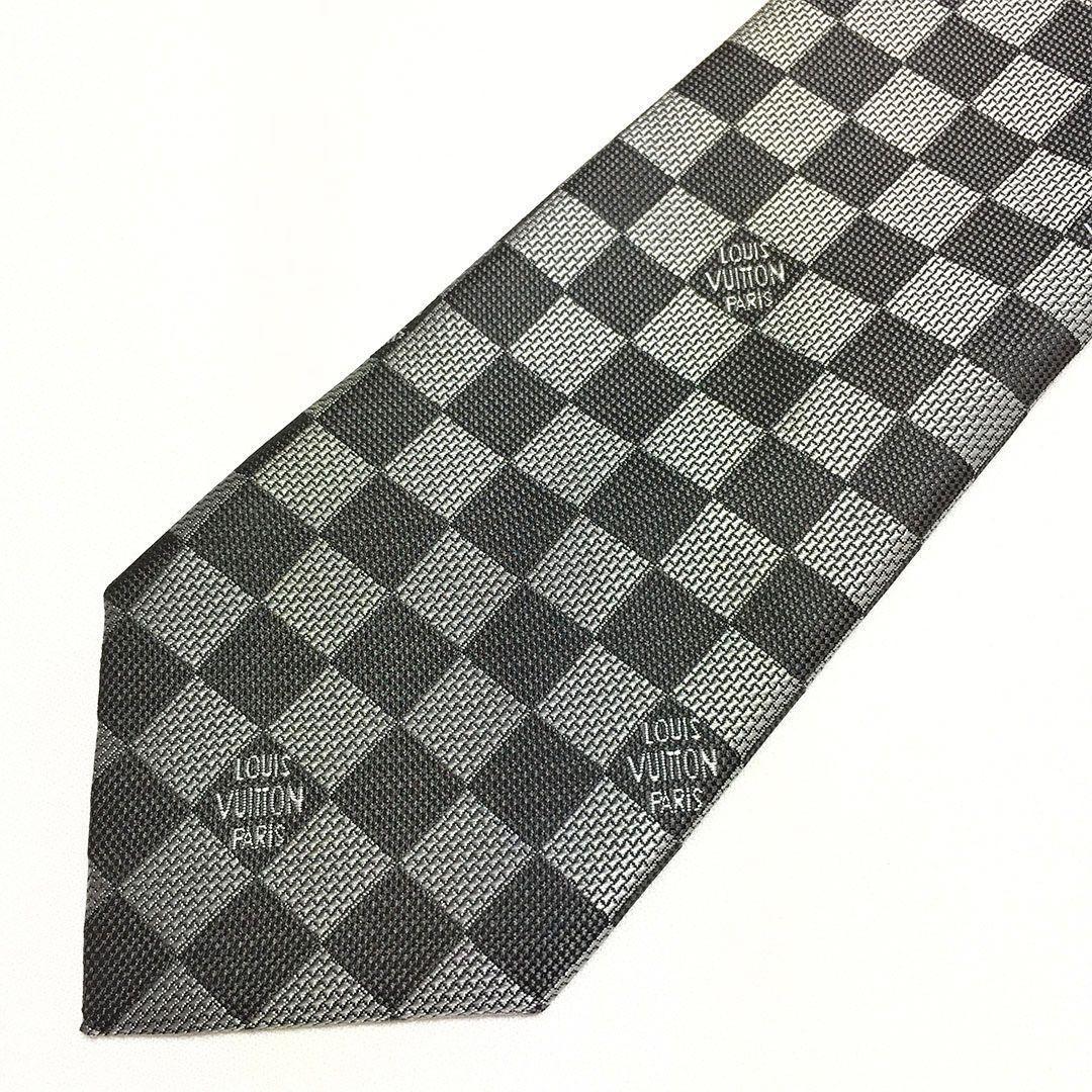 未使用級 ルイヴィトン Louis Vuitton ネクタイ ダミエ