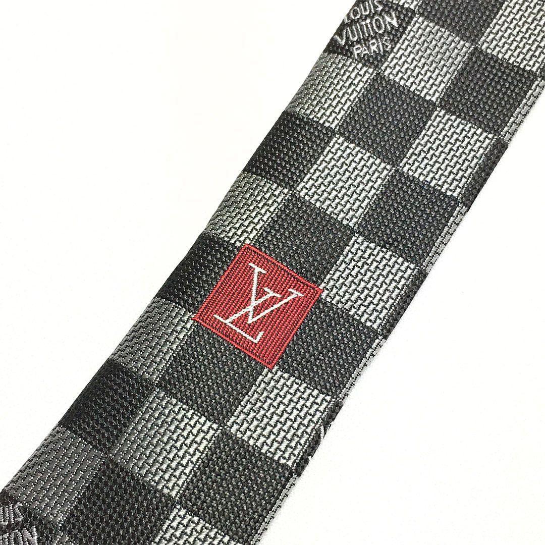 未使用級 ルイヴィトン Louis Vuitton ネクタイ ダミエ