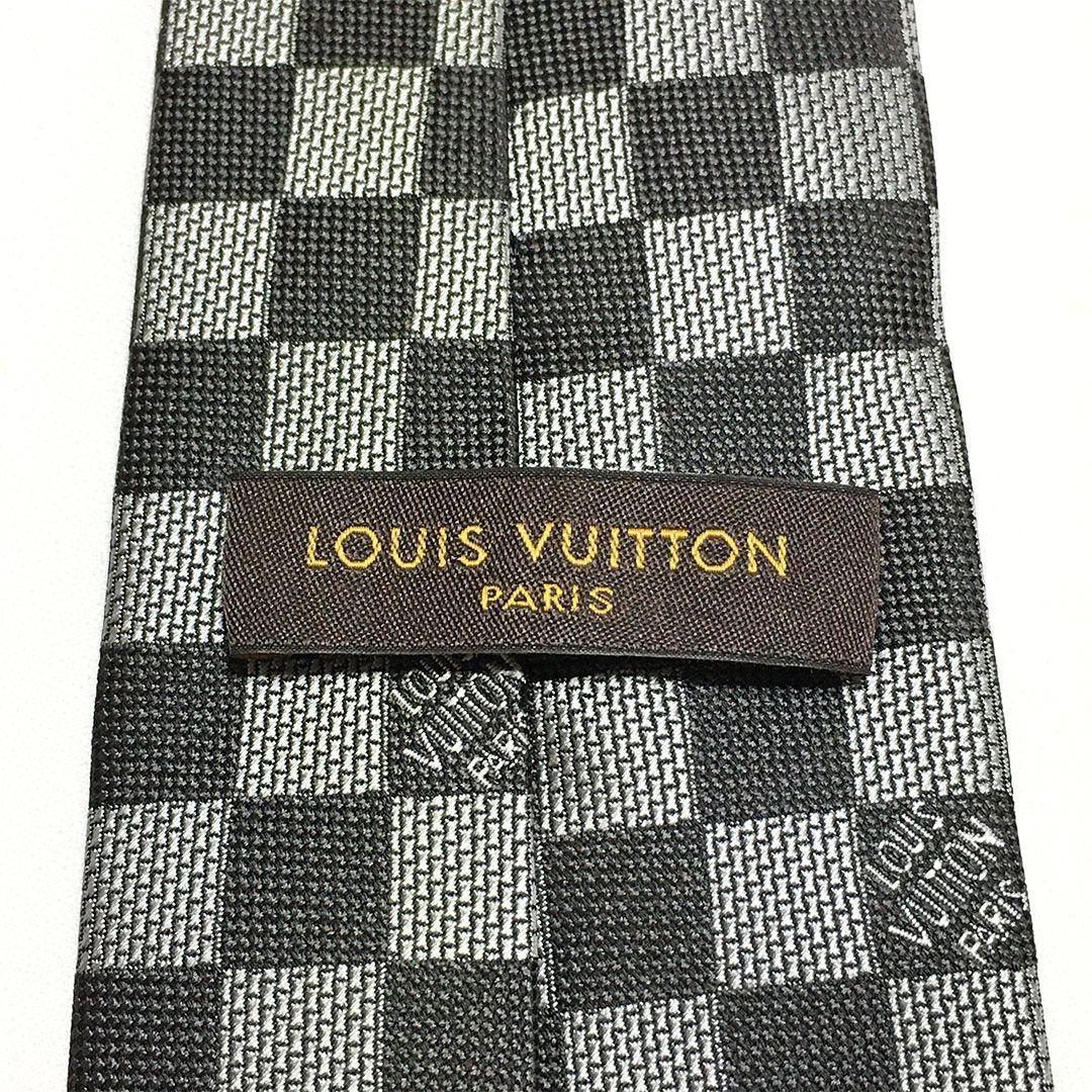 未使用級 ルイヴィトン Louis Vuitton ネクタイ ダミエ