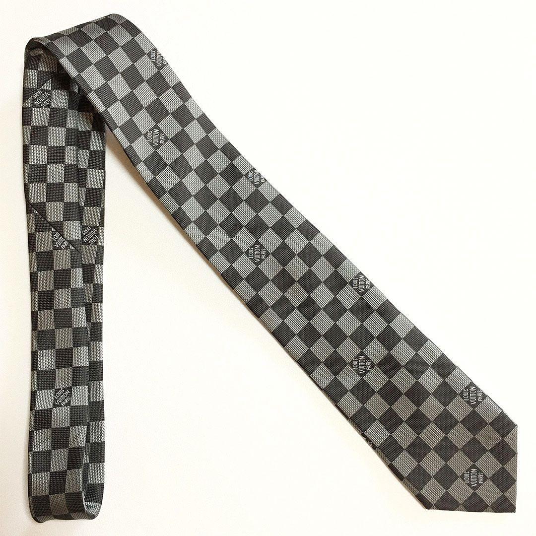 未使用級 ルイヴィトン Louis Vuitton ネクタイ ダミエ