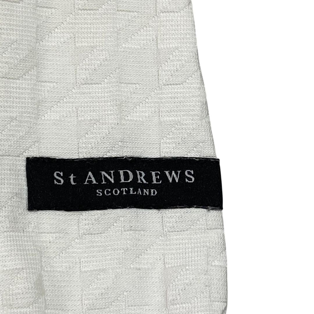 St ANDREWS セントアンドリュース 長袖 ポロシャツ M ホワイト