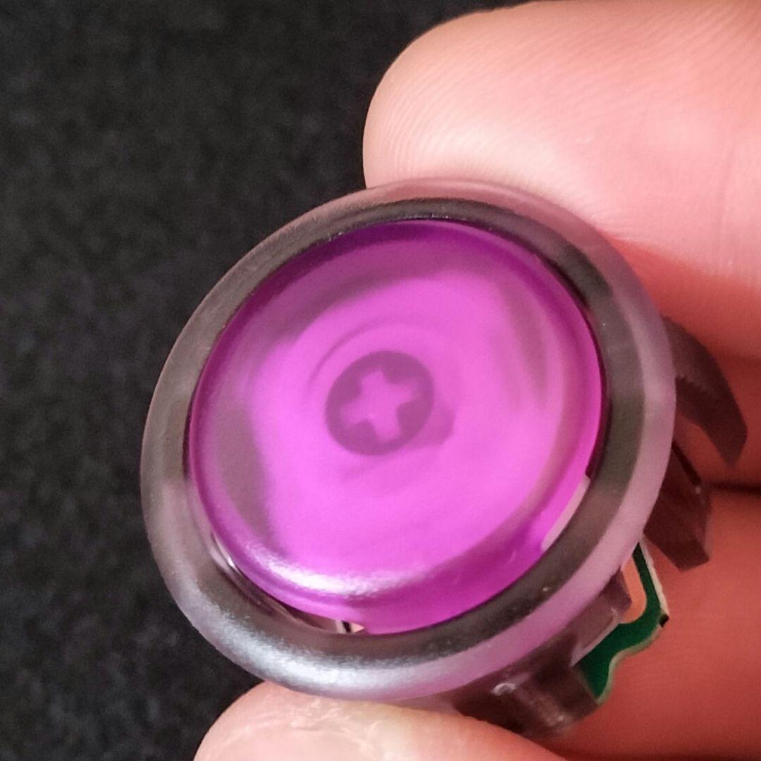 パンクワークショップ 最新アケコンボタン Blaze 9個 紫（24mm)