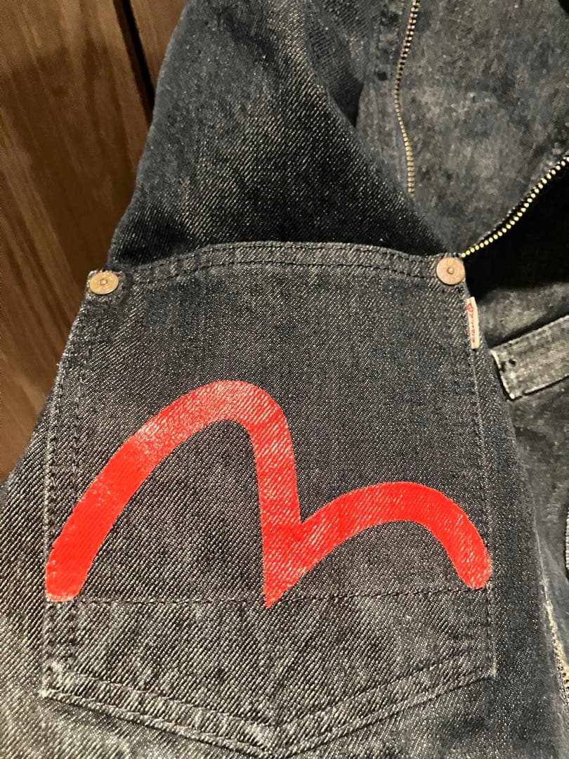 evisu デニム　ライダース　ジャケット　レア　希少　Lサイズ