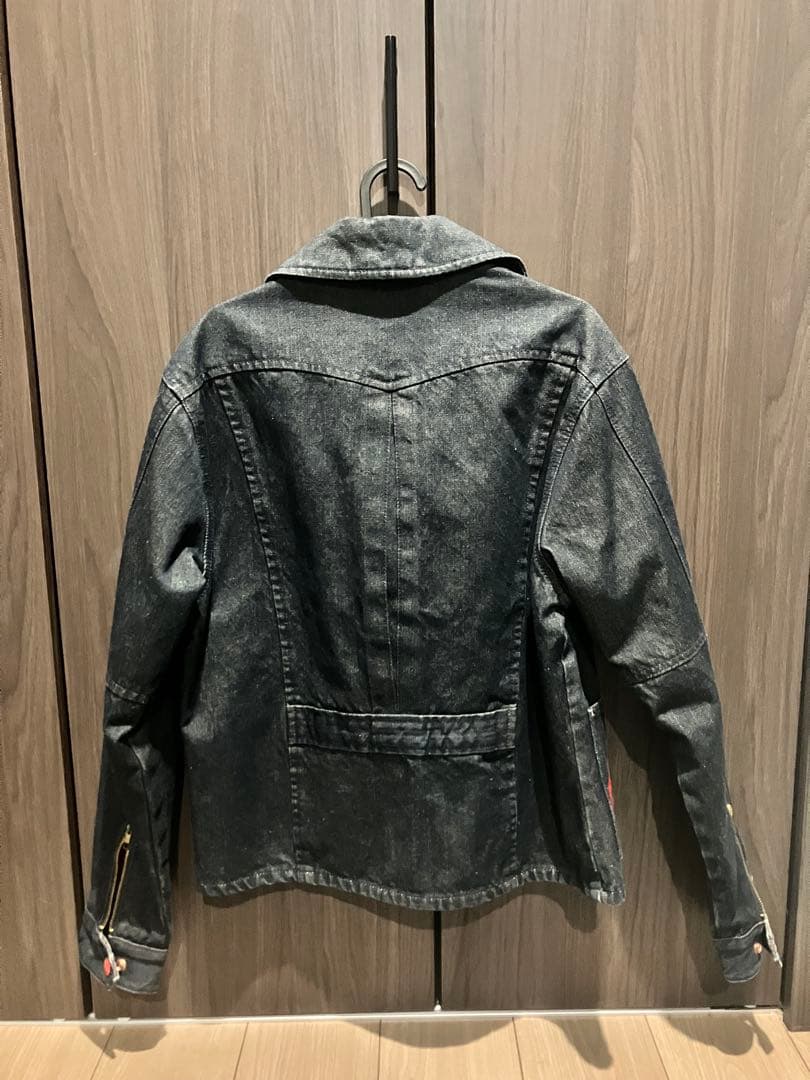 evisu デニム　ライダース　ジャケット　レア　希少　Lサイズ