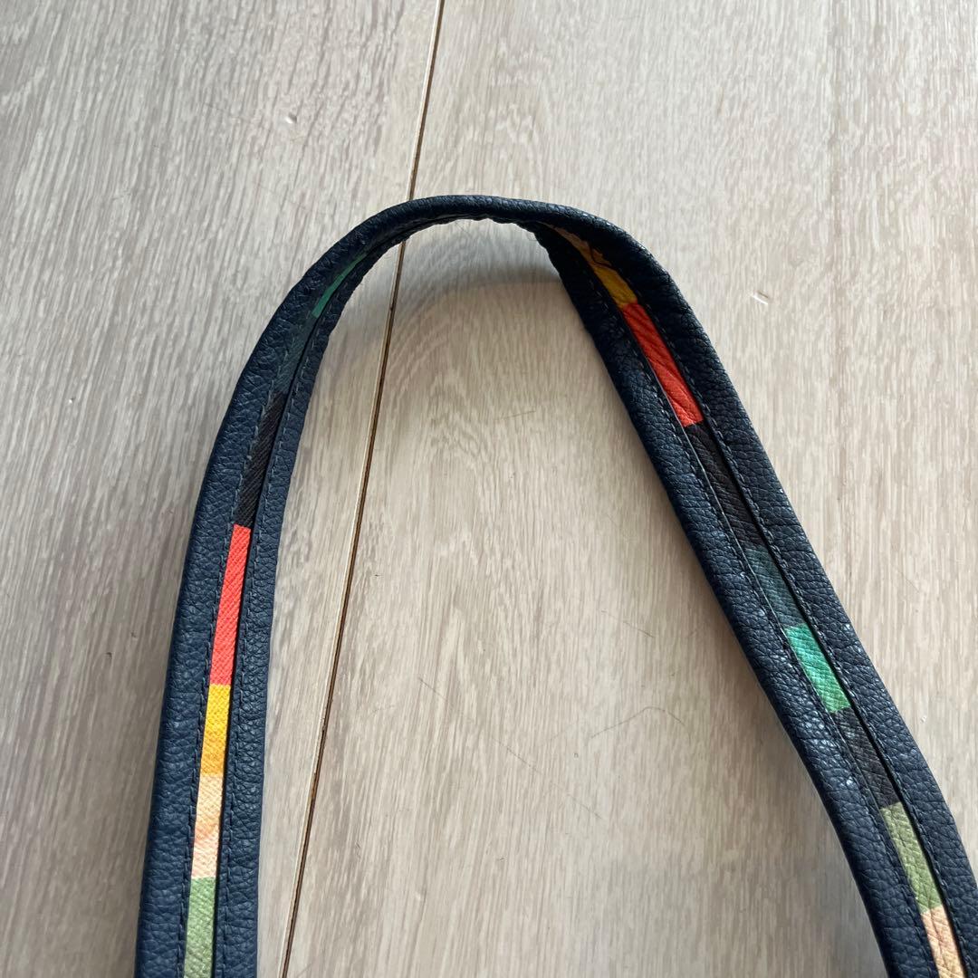 ブルー　レザートートバッグ ポールスミス