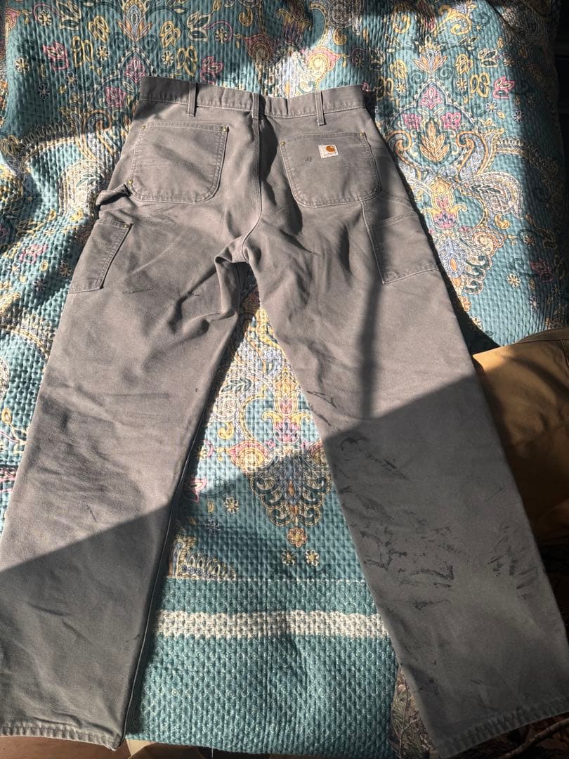 【希少】カーハート carhartt ダブルニー B01 GVL W34