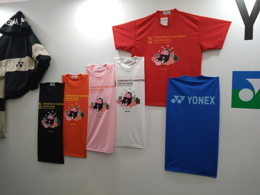 YONEX ヨネックス 2025熊本マスターズ くまモンTシャツ
